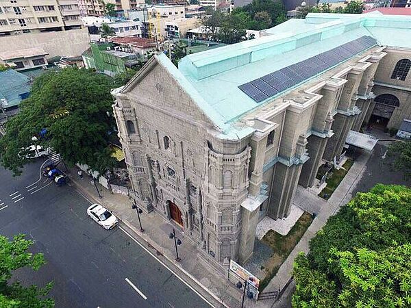 Solar roof top installation by Solaready on a church in Malate, Manila
