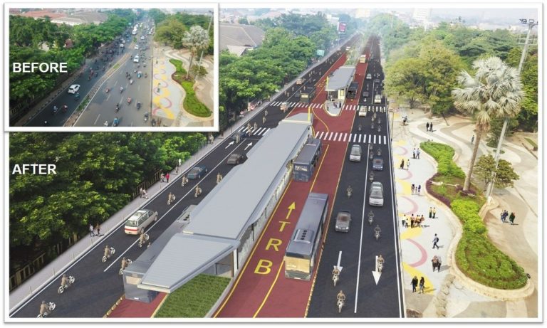Before and After Mass Transportation System in Indonesia